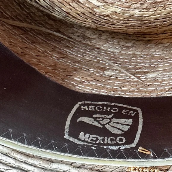 Sahuayo Legitimo straw hat size 59 or 7 3/8 - Picture 7 of 8